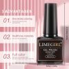Limegirl 16 Colors Manicure Set with 54W UV LED Lamp 2Set Base Coat Top Coat and Nail Drill Machine Professional Poly Nails Gel Kit Soak-off Nail Art