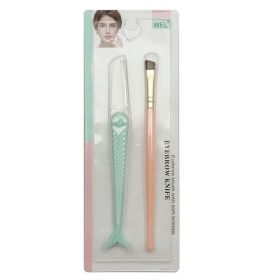 WEL-031 Fish-shaped Eyebrow Trimming Knife (Color: Green)