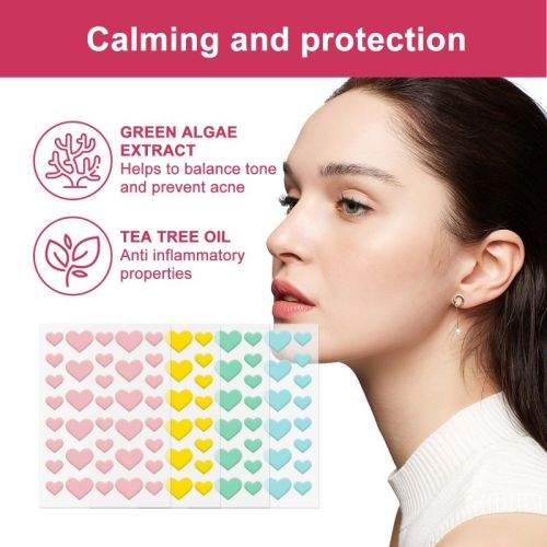 Wiieey Acne Patch Series Downplaying Acne Pockmarks Spots Cleansing Closed Mouth Multi-style Graphic Acne Patch