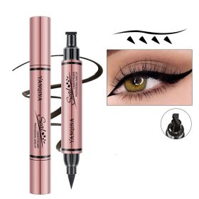 Stamp Pattern Double End Liquid Eyeliner for Perfect Wing Cat Eyes Stamp Eyeliner (Color: 03)