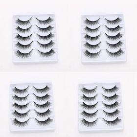 20/10/5 Paar Valse Mink Wimpers Natuurlijke Piekerige Lange Valse Wimpers Handgemaakte Gevleugelde Dikke Lash Voor Wimper Extension Make gereedschap (Color: 20Pairs)