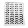 20 Pairs Mink Lashes Natural False Eyelashes Dramatic Volume Fake Lashes Soft Thick Long Eyelashes Wispy Makeup Extension 2022