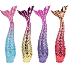 4pcs Mermaid Lip Gloss Tube Empty Lip Gloss Tubes Clear Lip Gloss Eyelash Tubes (STYLE: Eyeliner tube, Color: SET 3)