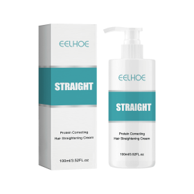 EELHOE Protein Corrective Straightening Cream Smoothing Frizz Repairing Damaged Hair Leave-In Smoothing Conditioner (Specification: 3pcs)