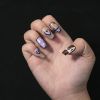 Love Scratch 10PCs Hand-painted Cartoon Short Press-on Nails